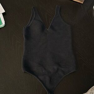 Ribbed sweater material body suit. Abercrombie